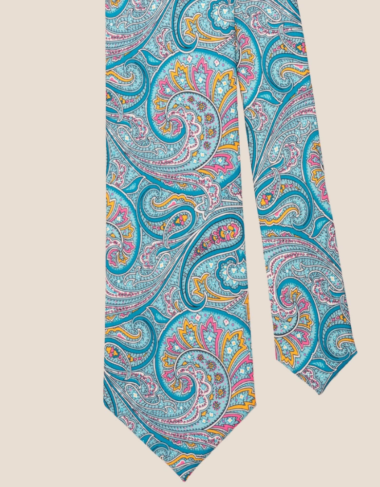 Print Blue Tie