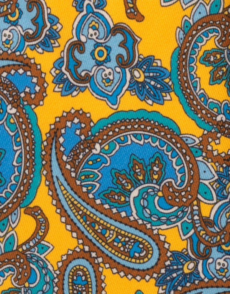 Paisley Print Yellow Tie