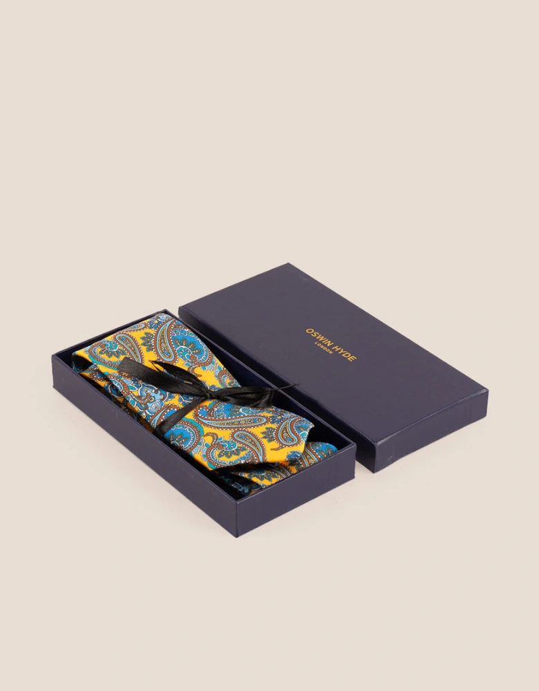 Paisley Print Yellow Tie