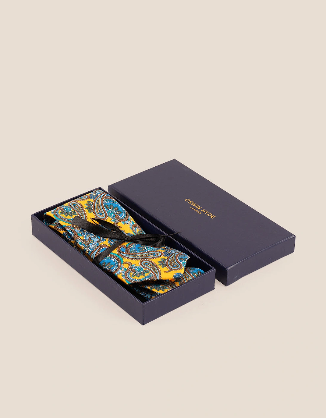 Paisley Print Yellow Tie