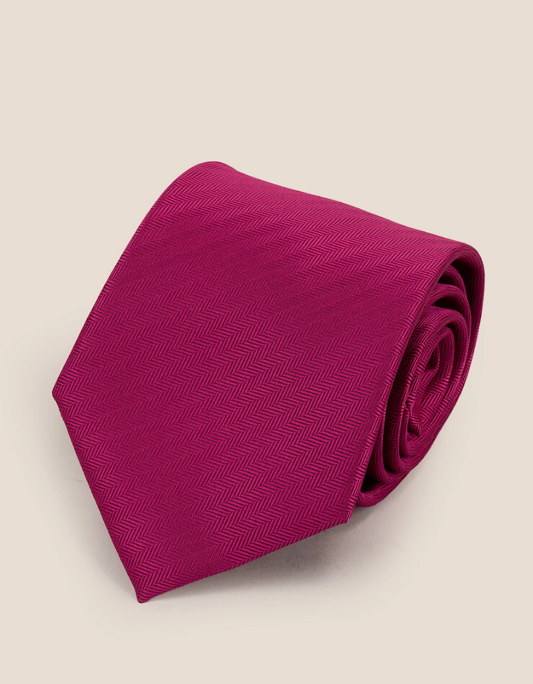 Hot Pink Self Stripe Tie