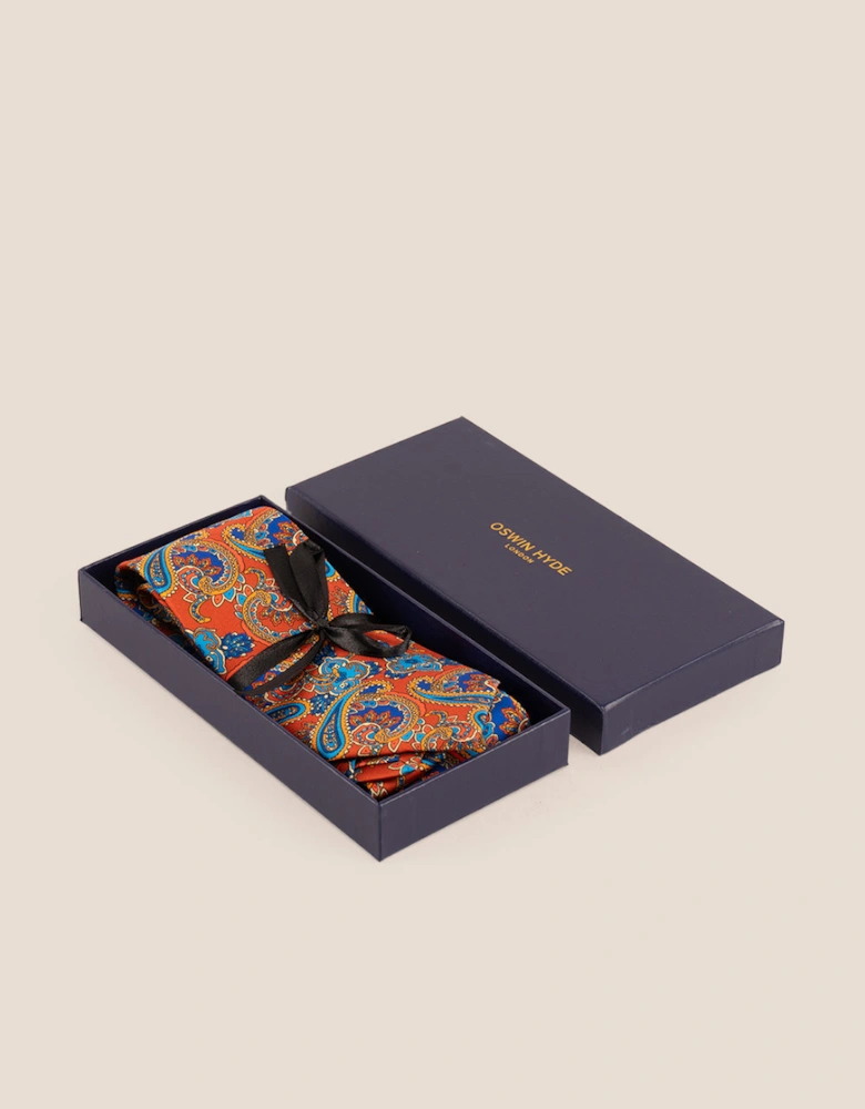 Print Orange Tie