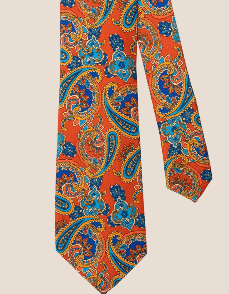 Print Orange Tie