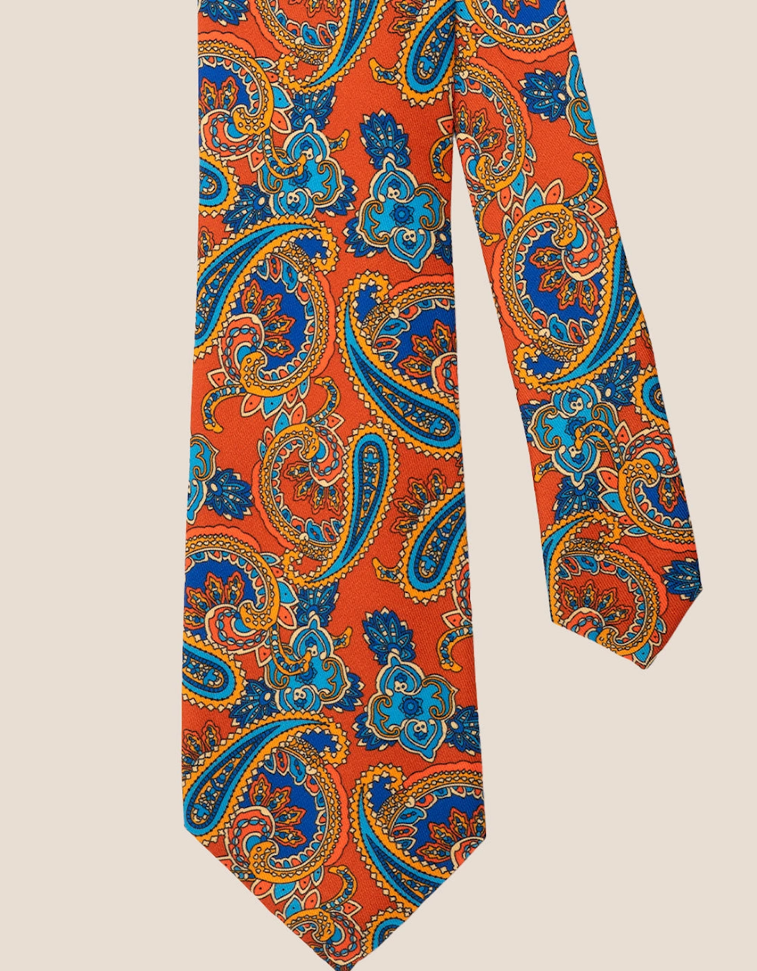 Print Orange Tie