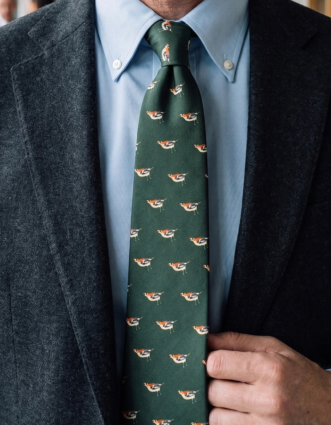 Flutter Green Tie