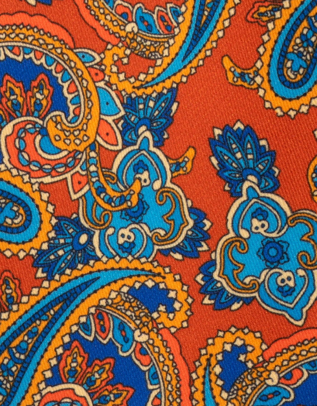 Print Orange Tie