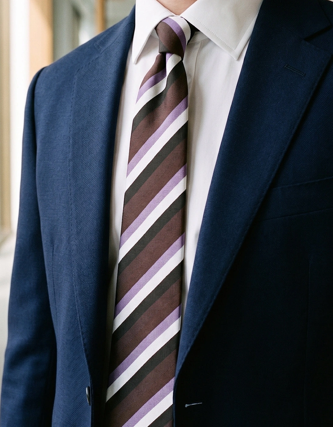 Classic Multi Stripe Bordo