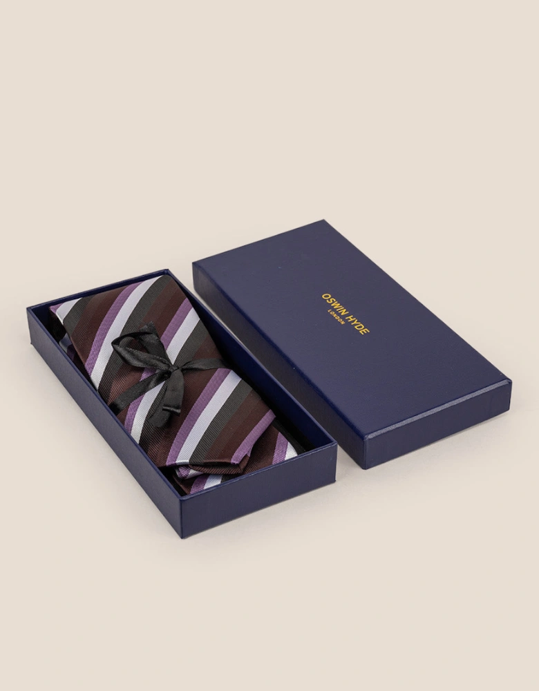 Classic Multi Stripe Bordo