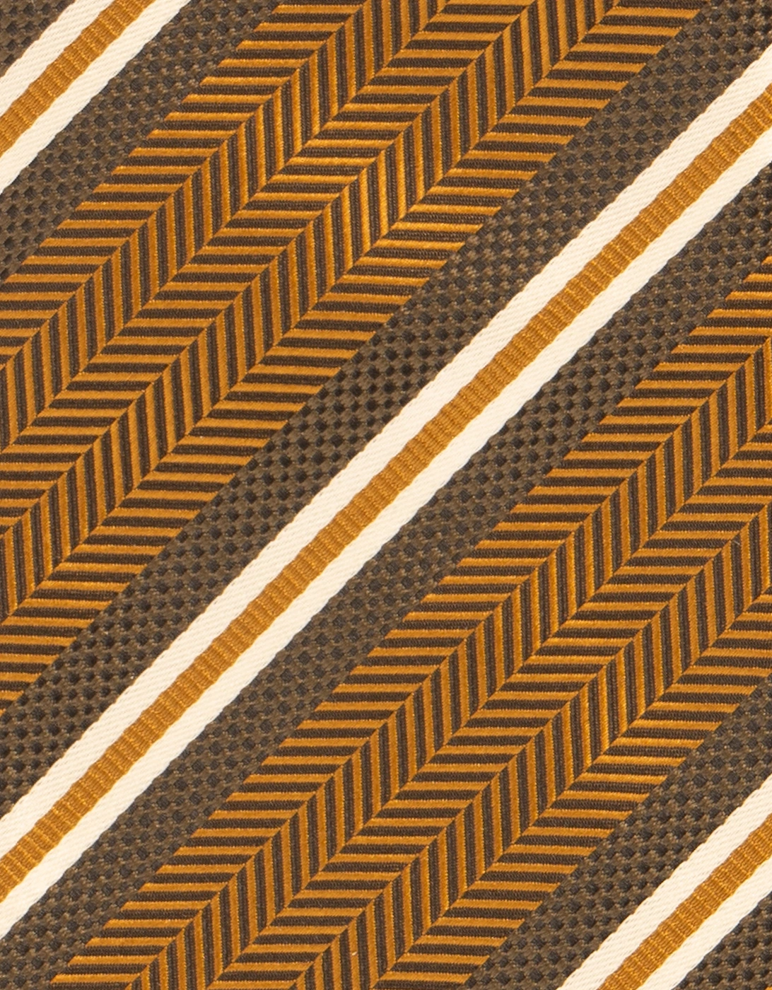 Herringbone Stripes Copper Tie