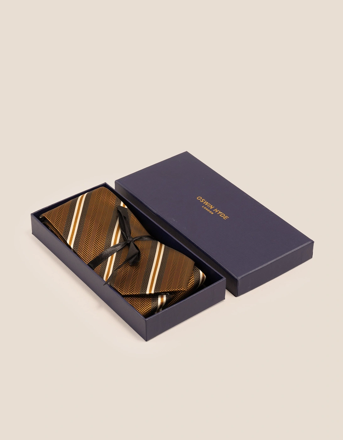Herringbone Stripes Copper Tie