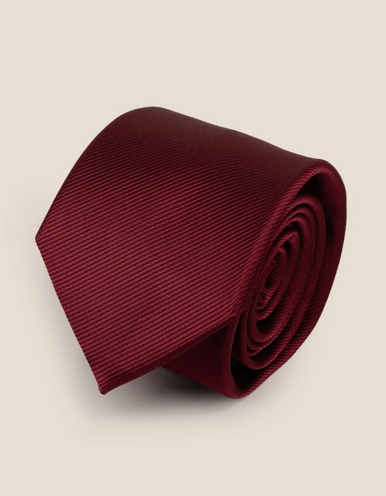 Bordo Ribbed Tie