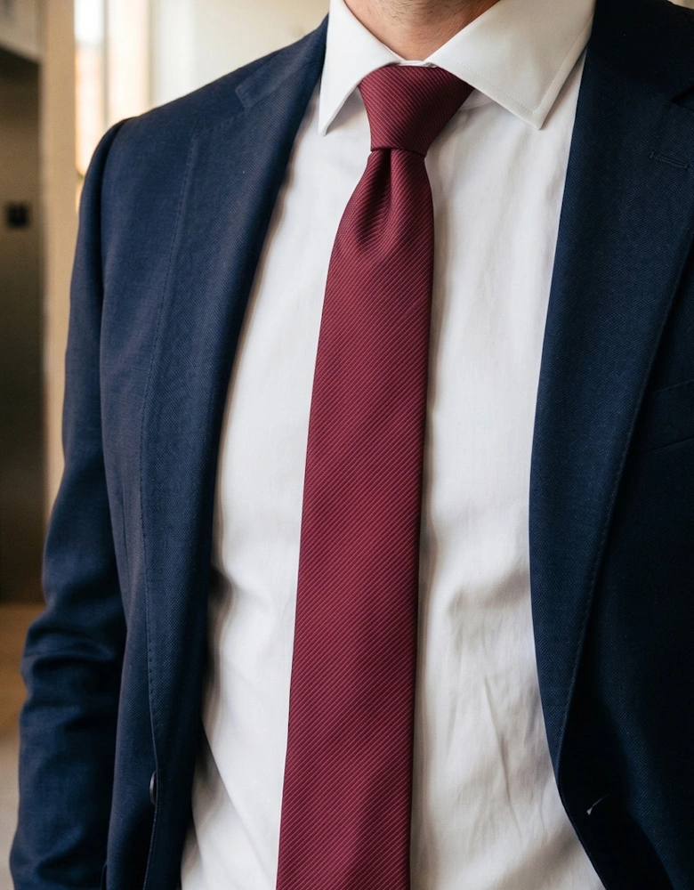Bordo Ribbed Tie
