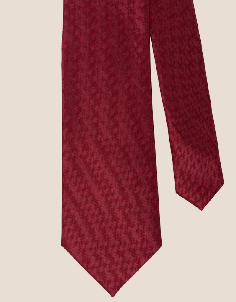 Bordo Self Stripe Tie