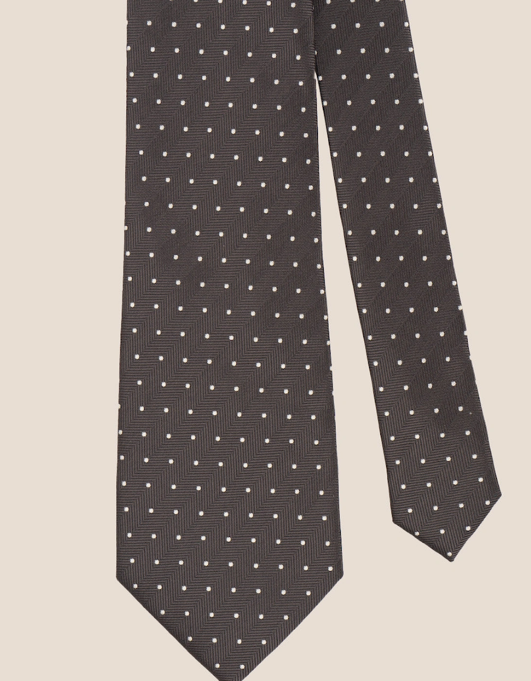 Polka Grey Tie