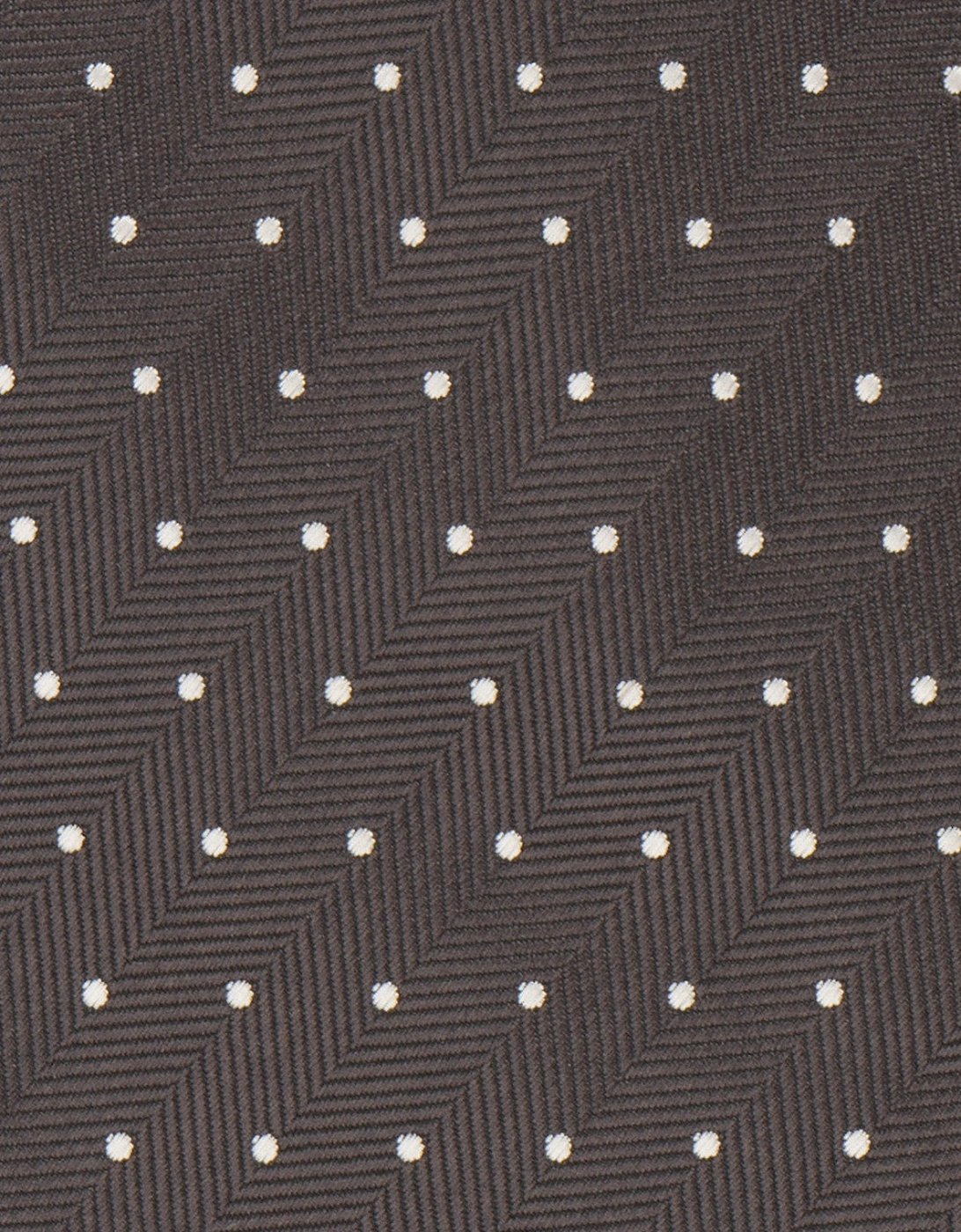 Polka Grey Tie