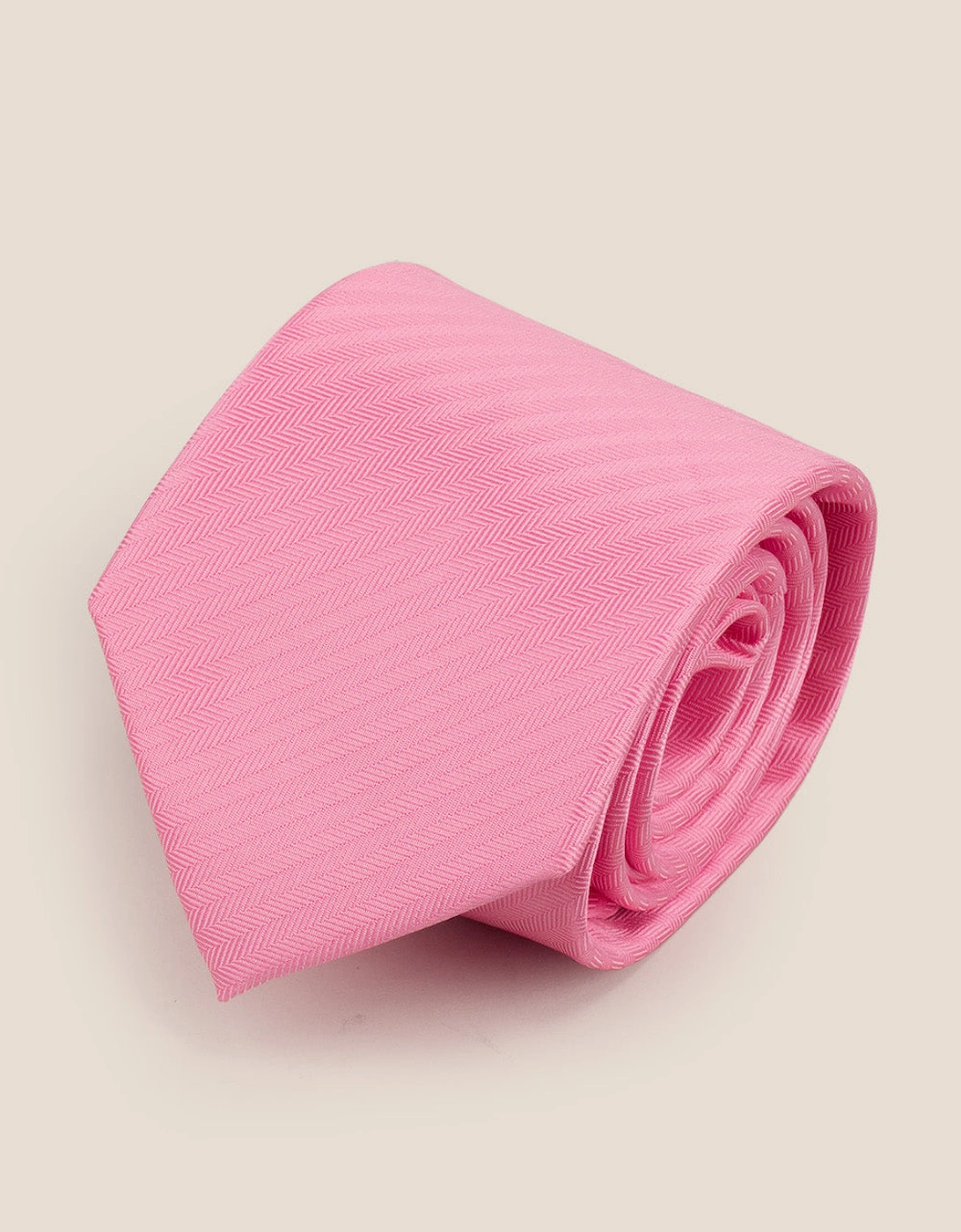 Pink Self Stripe Tie