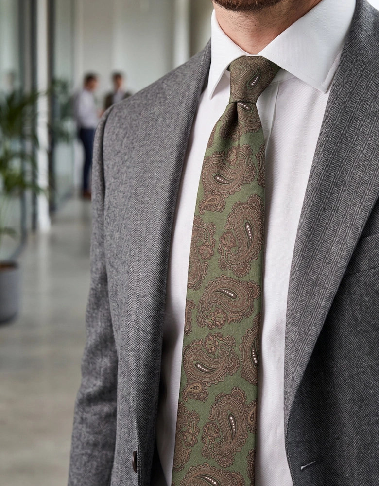 Paisley Green Tie