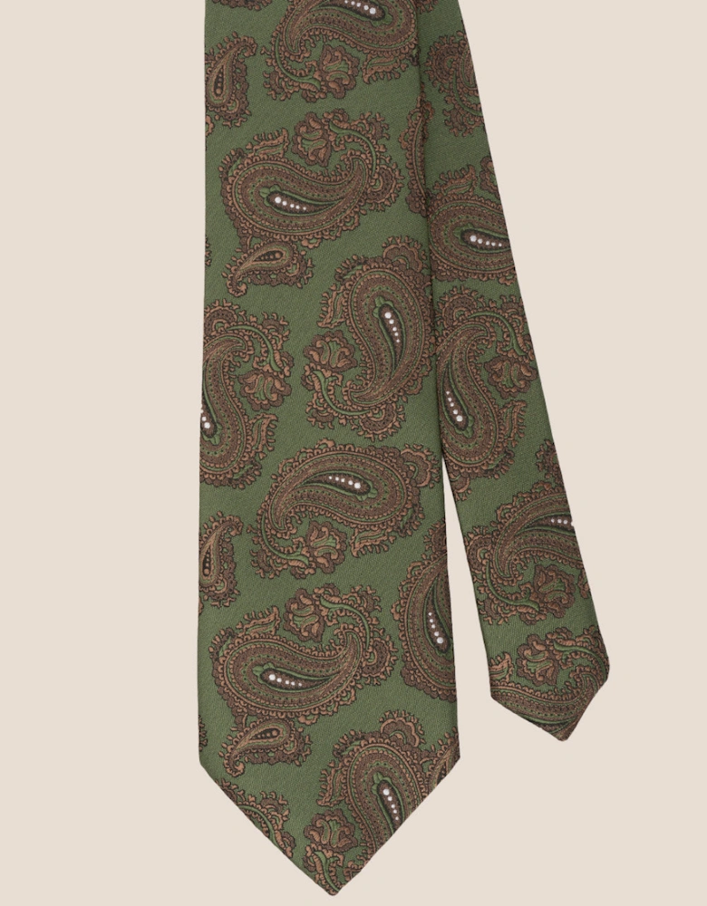 Paisley Green Tie
