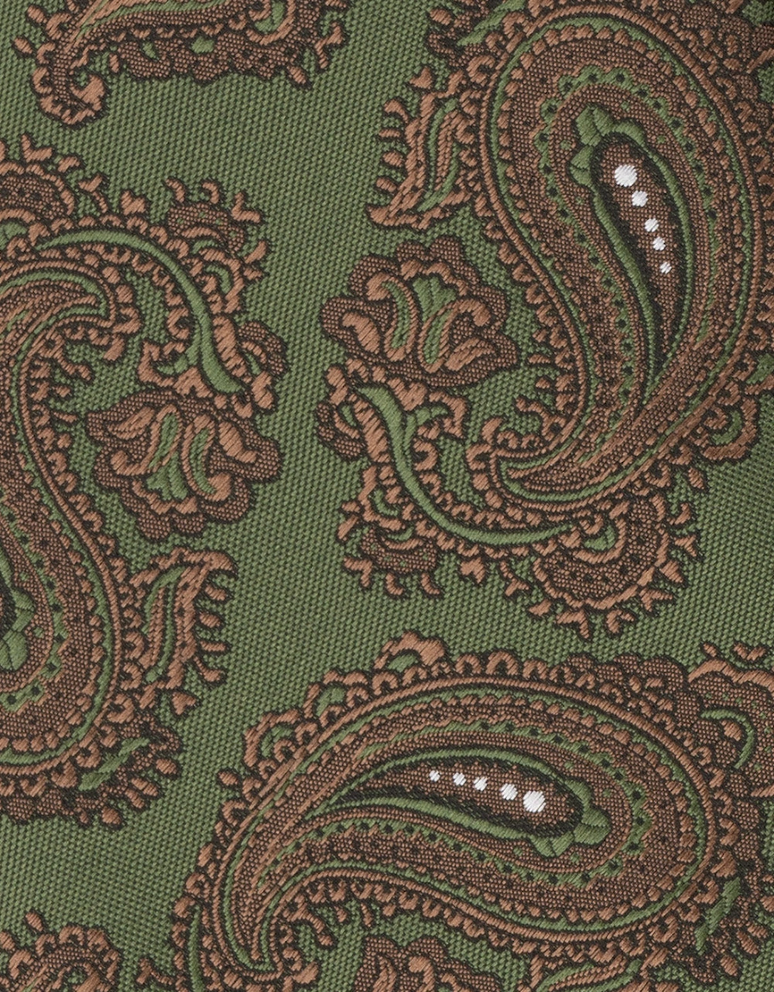 Paisley Green Tie