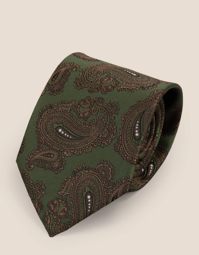 Paisley Green Tie