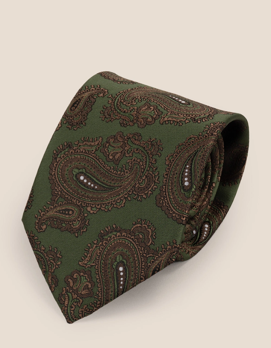 Paisley Green Tie