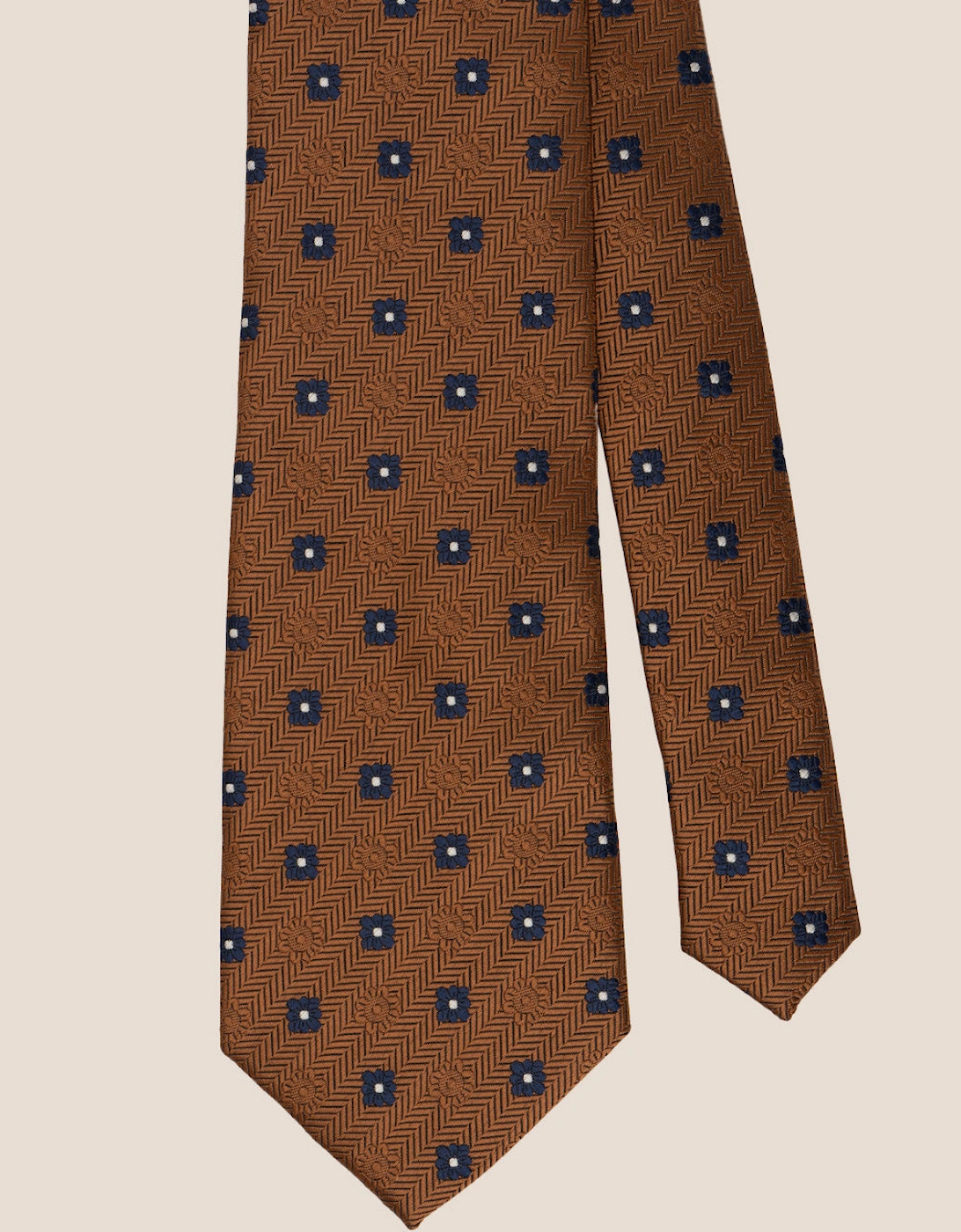 Stripes and Squares Bronze Tie