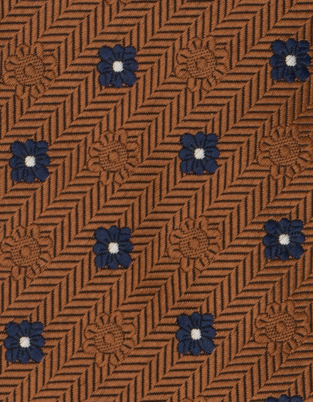 Stripes and Squares Bronze Tie