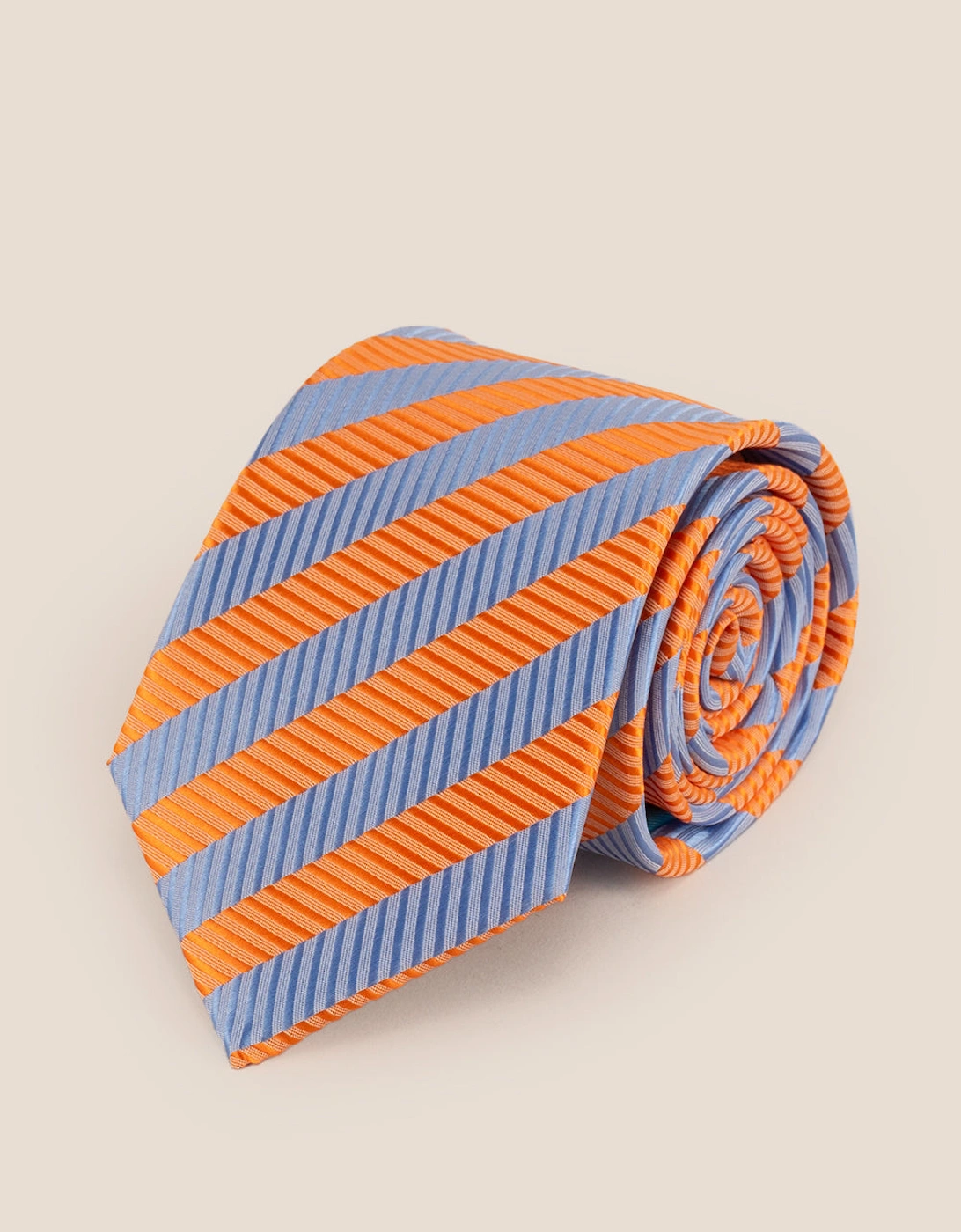 Vintage Stripe Orange Blue Tie