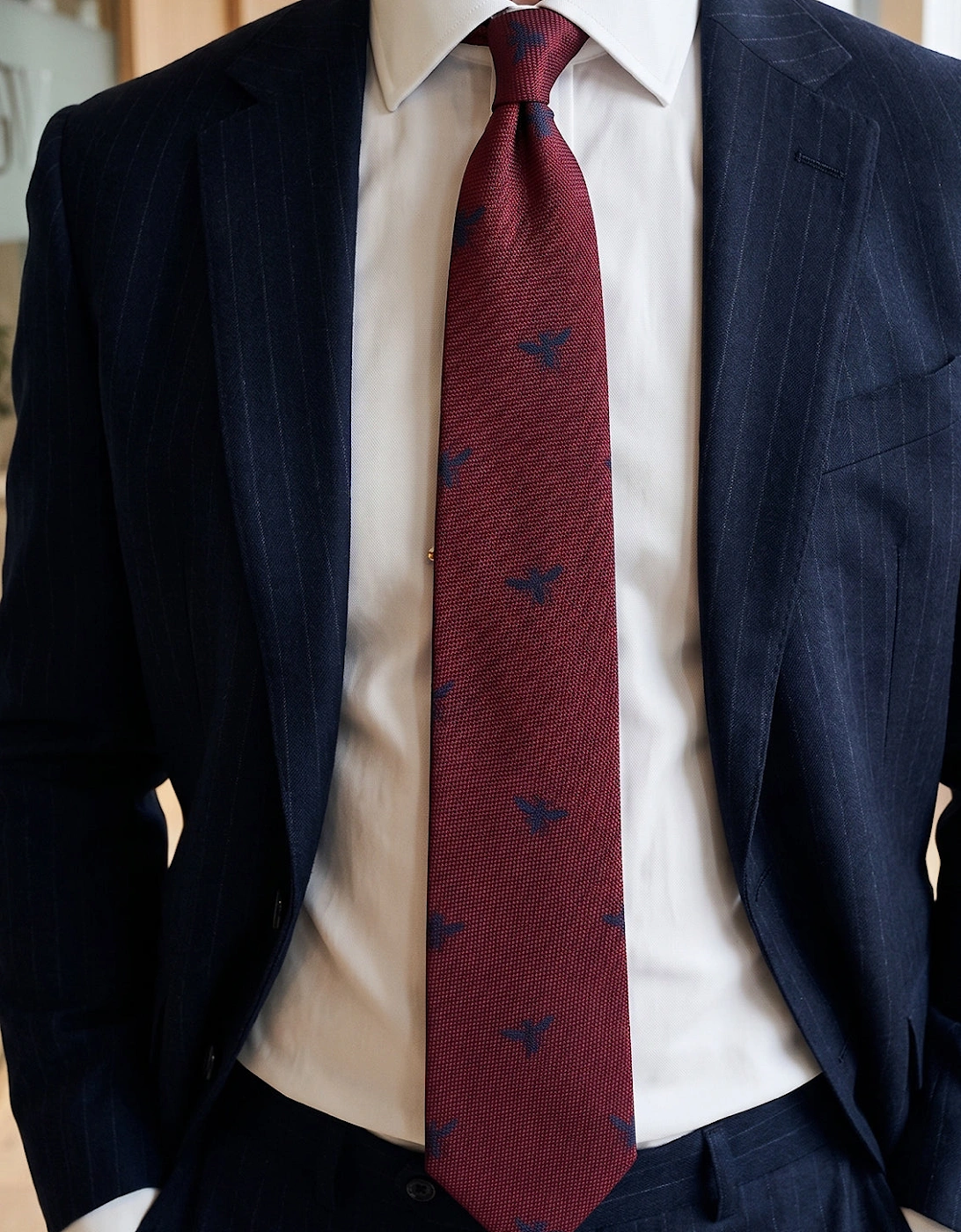 Dragonfly Red Tie