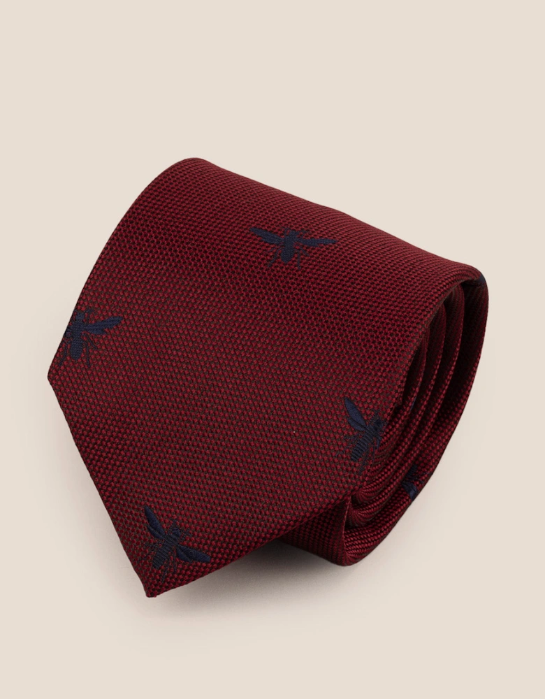 Dragonfly Red Tie