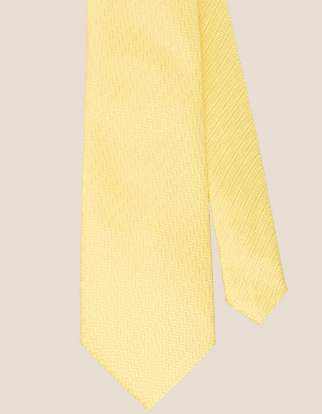 Yellow Self Stripe Tie