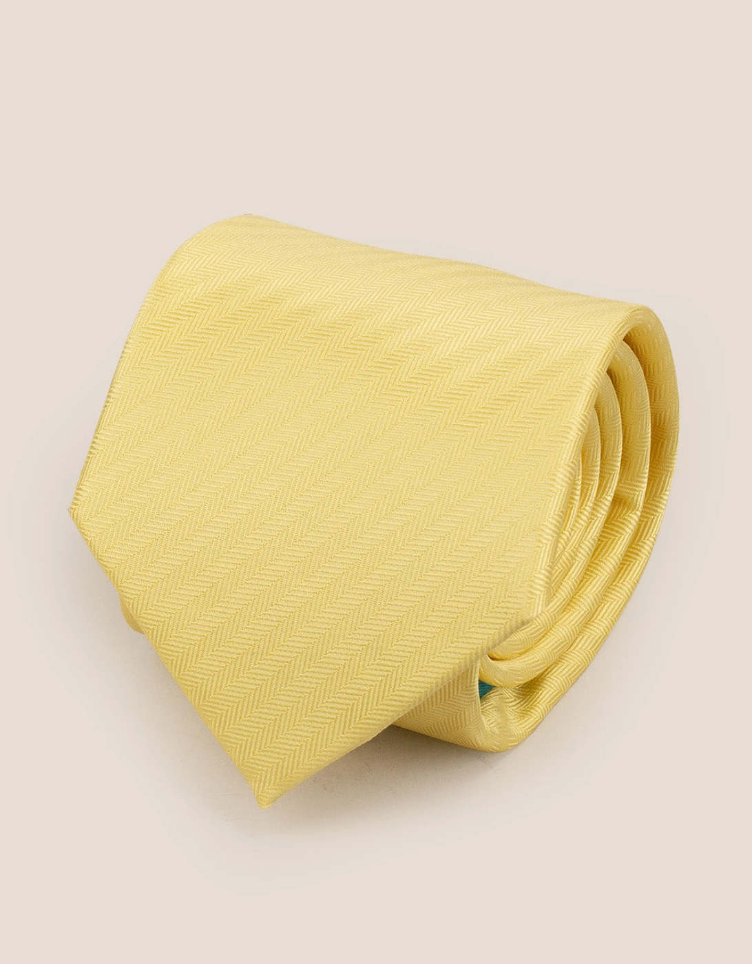 Yellow Self Stripe Tie