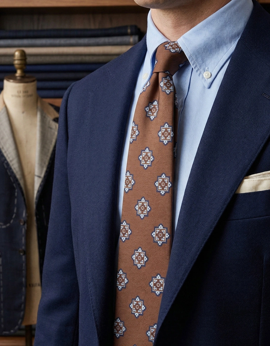 Felix Brown/Blue Tie