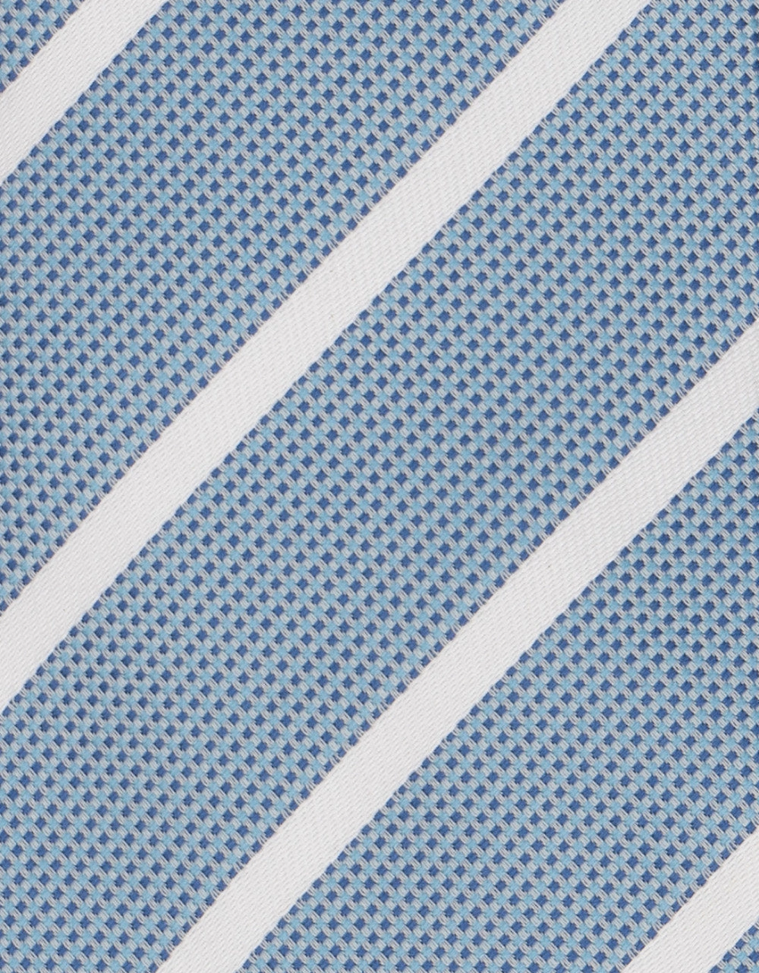 Stripe Blue White Tie