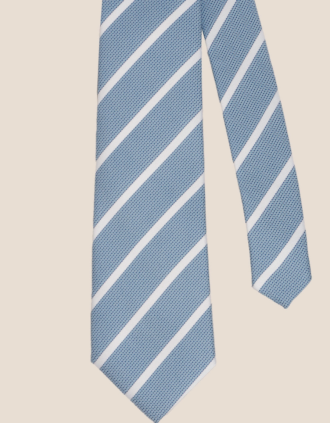 Stripe Blue White Tie