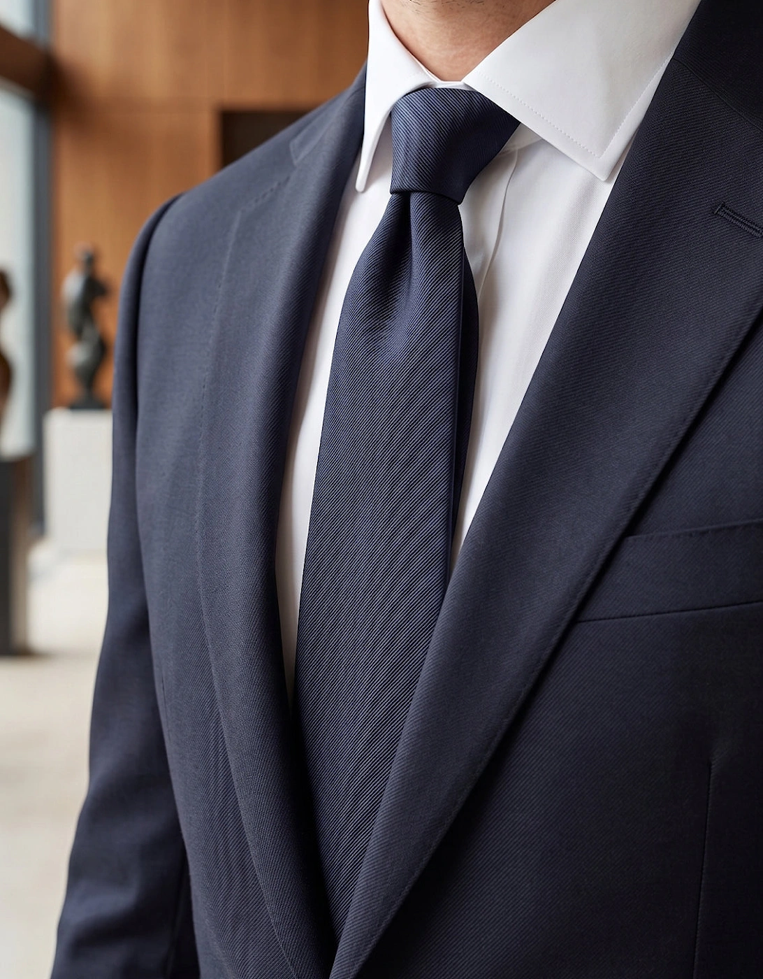 Sleek Indigo Tie