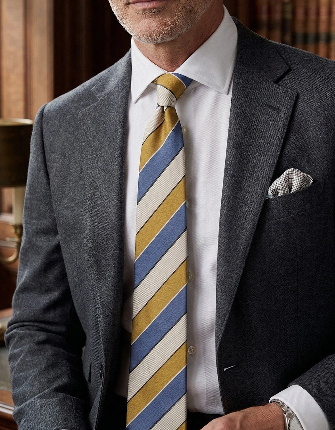 Archie Navy/Brown Tie