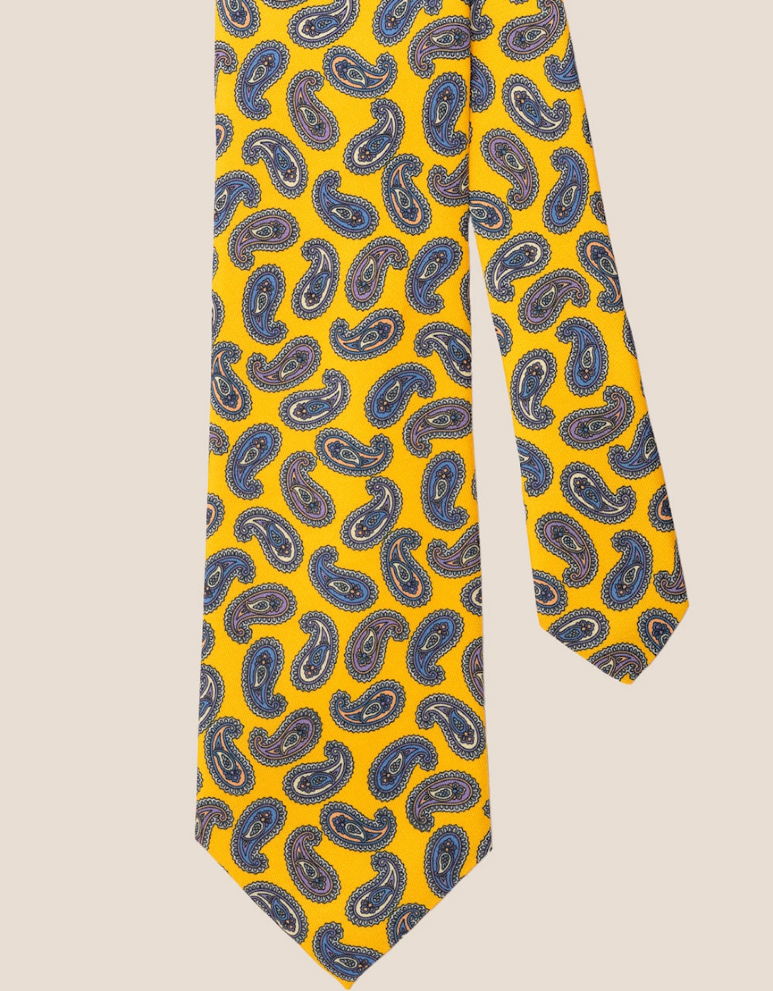 Paisley Yellow Tie