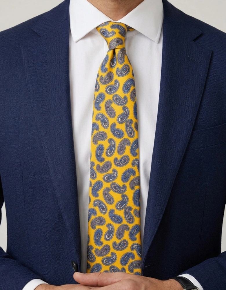 Paisley Yellow Tie