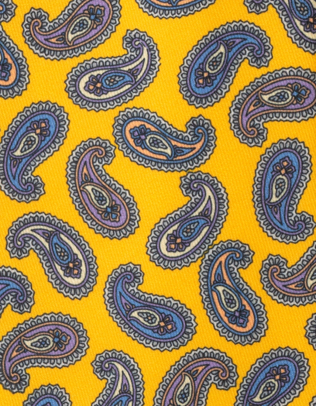 Paisley Yellow Tie