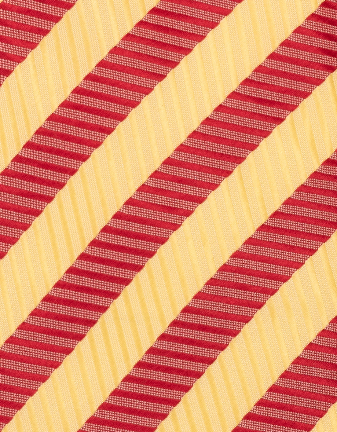 Vintage Stripe Red Gold Tie