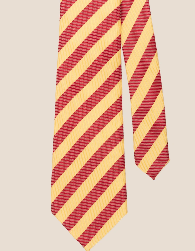 Vintage Stripe Red Gold Tie