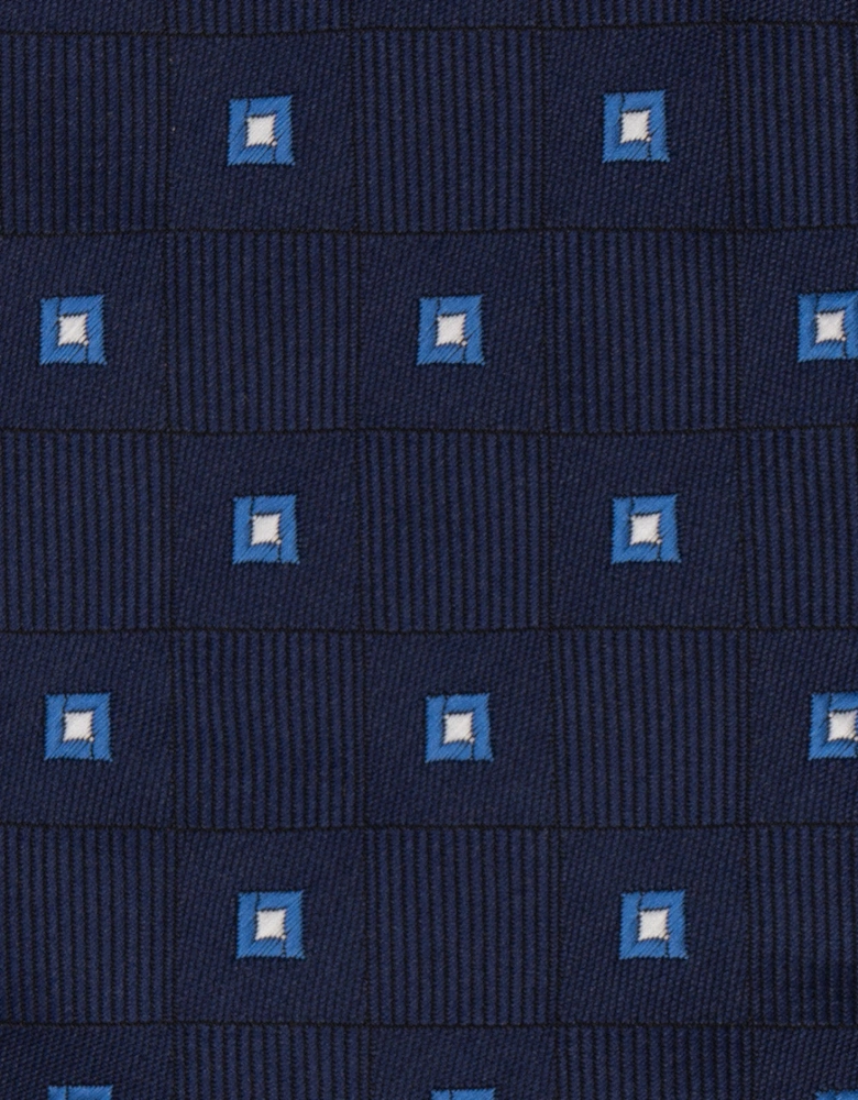 Multi Square Navy Tie