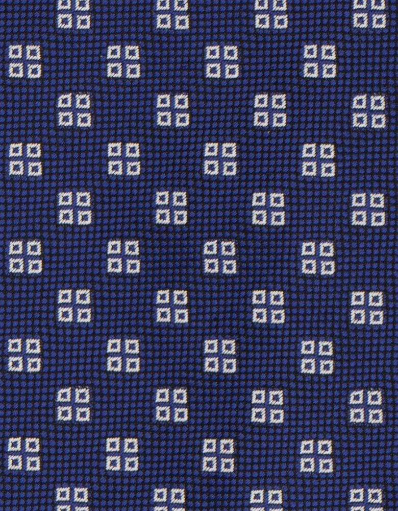 Geometric Squares Navy Tie