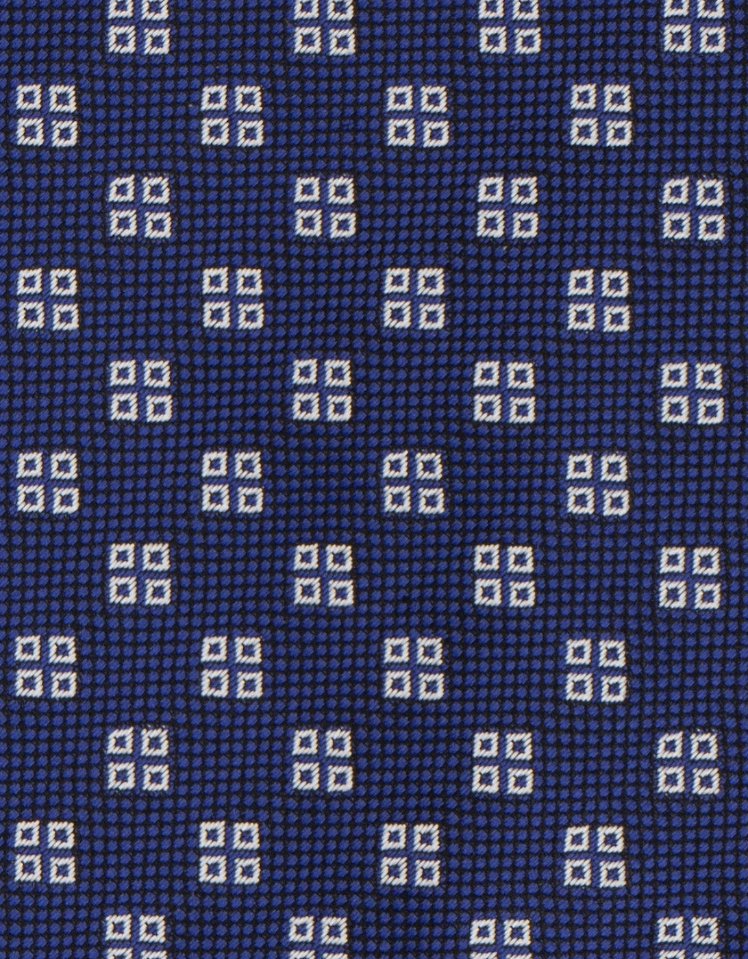 Geometric Squares Navy Tie