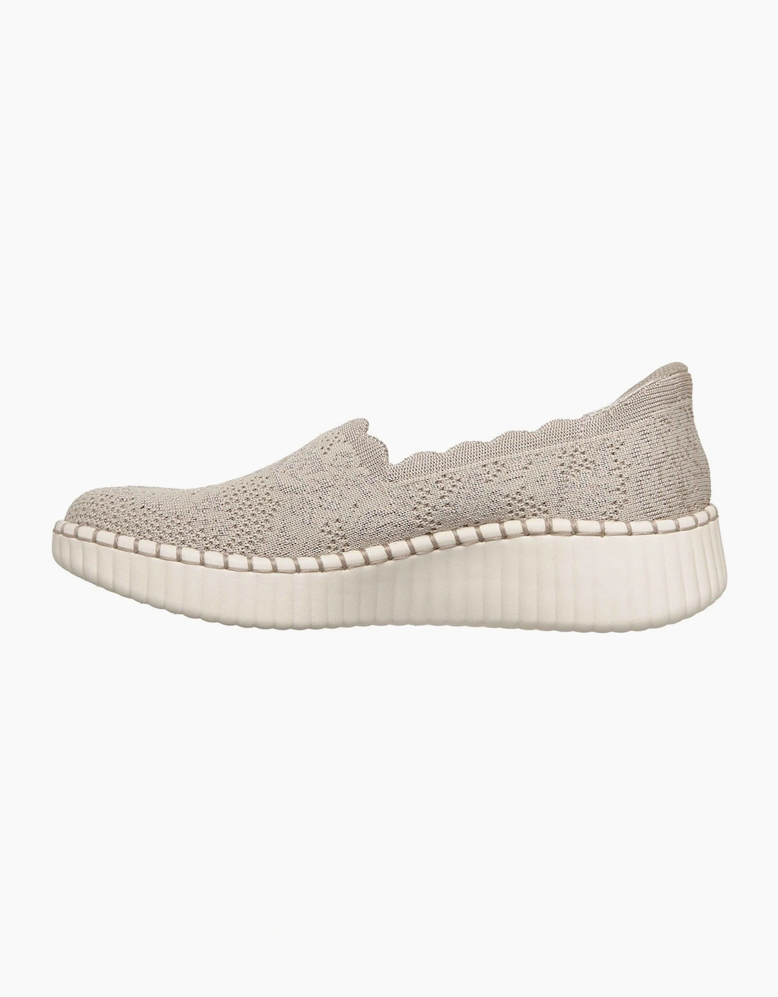 Skechers Wilshire Boulevard Polyester Women's Taupe Trainers