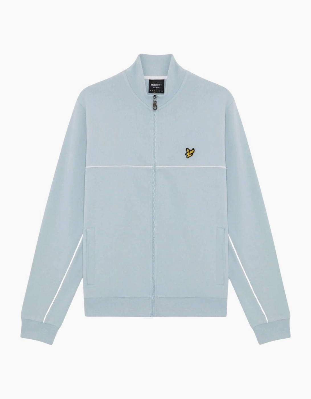 Lyle & Scott Piped Full Zip Opal Blue Track Top, 3 of 2