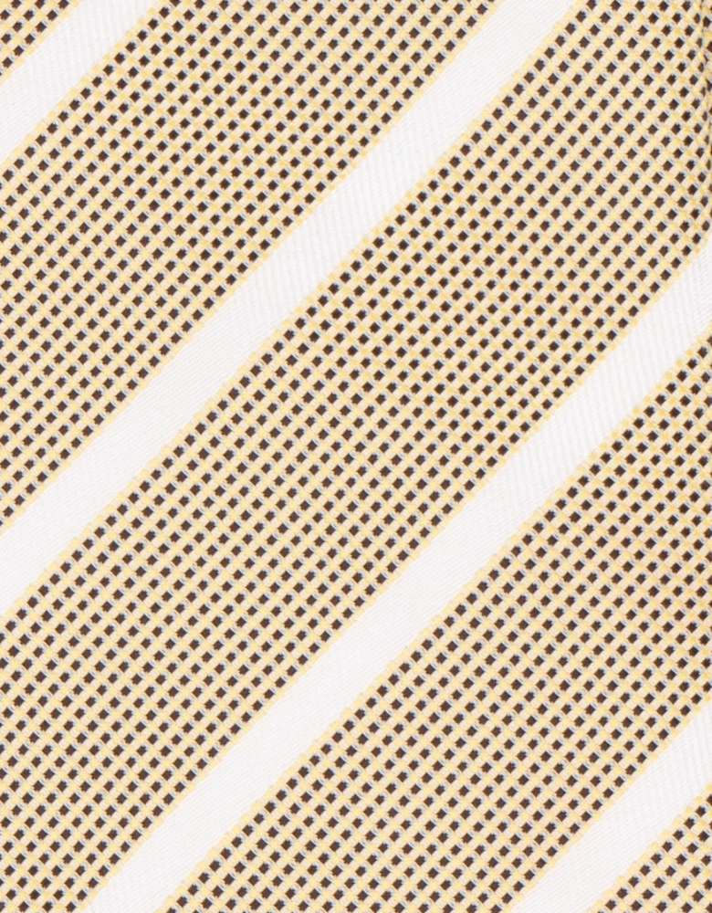 Stripe Brown White Tie