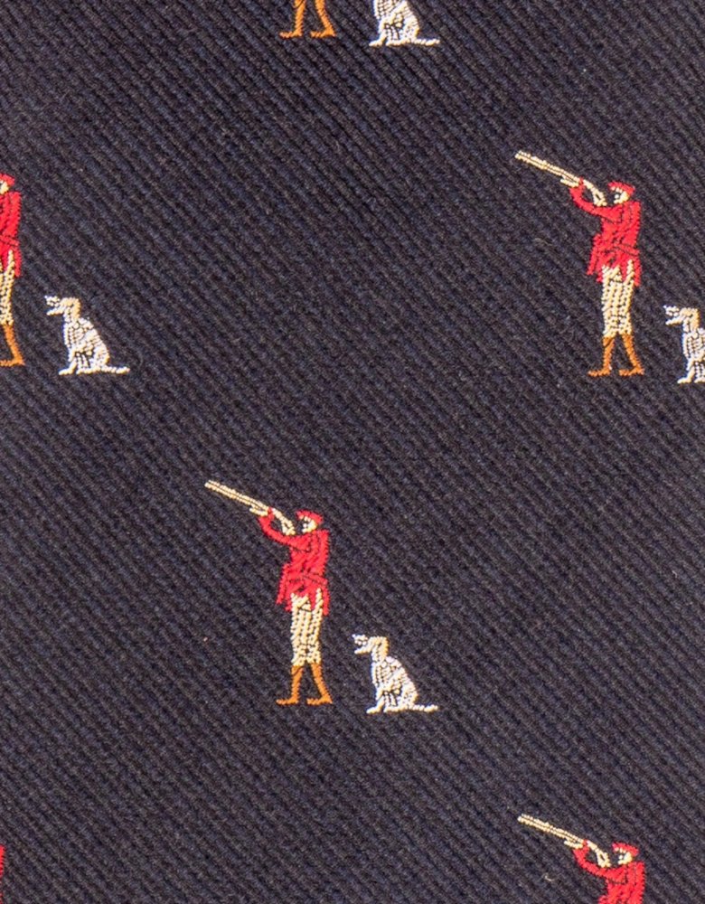 Hunting Navy Silk Tie