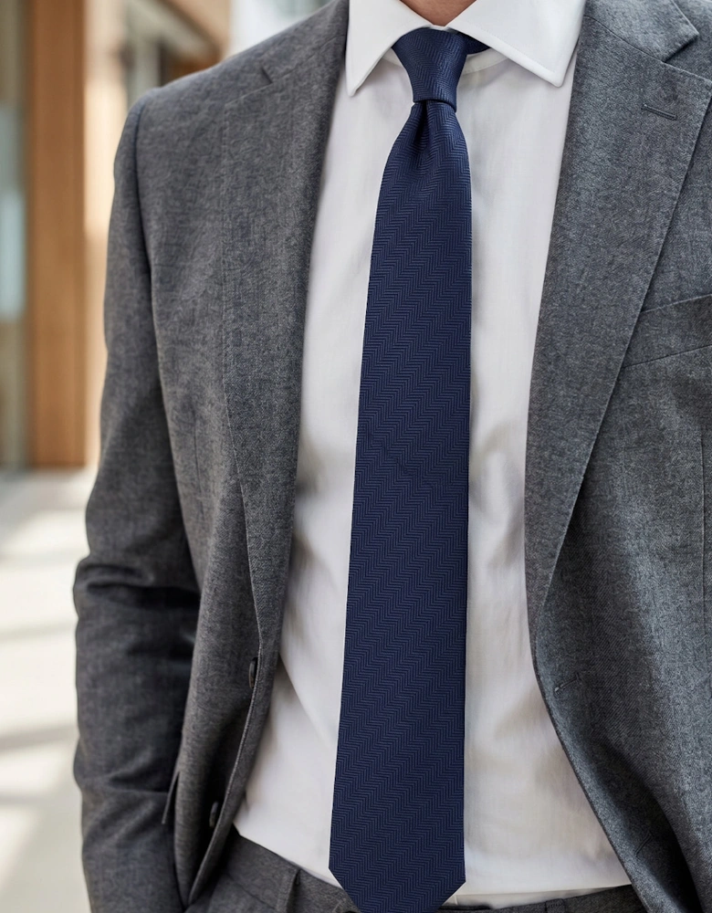 Self Stripe Marine Tie